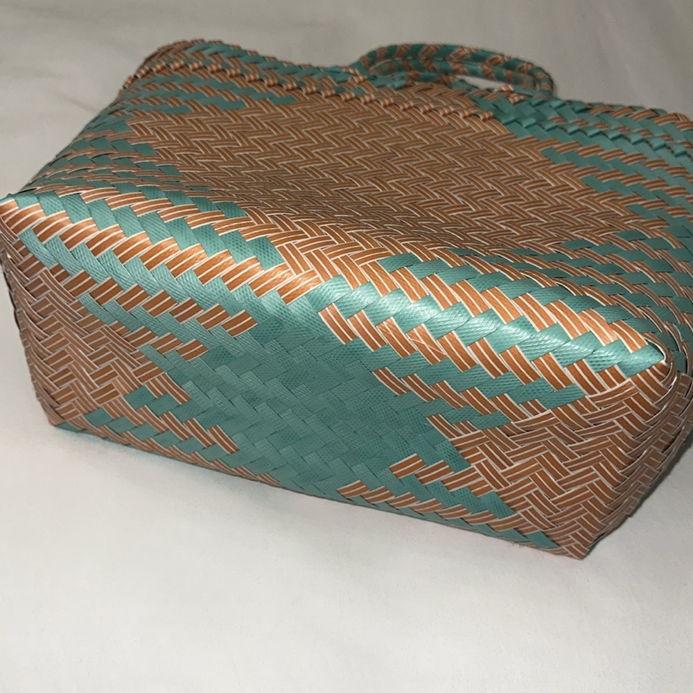 Anthropologie Diamon Woven Bag - Blue - Picture 6 of 8